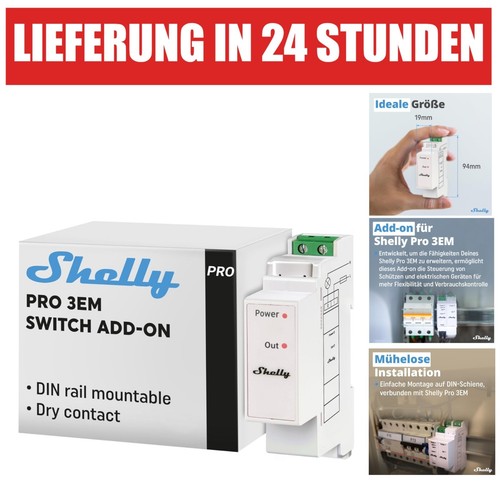 Shelly pro 3em switch add - pro, add-on