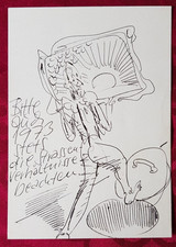 Bernhard Heisig, Kugelschreiberzeichnung, Unikat, 1973