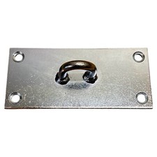 Bodenanker, Bodenplatte mit Öse zum Aufdübeln, für Rinder, Kühe, Nutztiere
