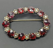 Antike 800 Silber Granat