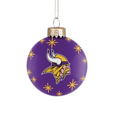 NFL Minnesota Vikings Baumschmuck Glass Ball Glas Kugel Anhänger Ornament 8412