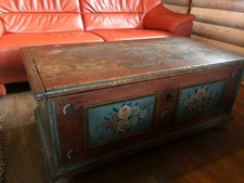 Bauerntruhe Antik  18 Jahrhundert ORIGINAL+ orignales Schloß+Schlüssel Vogtland