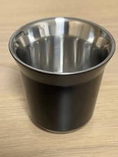 Topp: PIXIE Espresso-Tasse Becher NESPRESSO schwarz-silber Metall