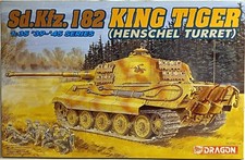 Dragon 6208 Sd.Kfz.182 King Tiger (Henschel Turret) 1:35 Neu Decals defekt
