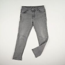 ADAGIO Damen Jeans Hose Gr. 40x30 grau Freizeitjeans five Pocket Pants Baumwolle