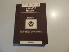 1992 Repair manual Werkstatthandbuch Dodge Dakota  Sport 4x4 4x2 2.5 3.9 5.2L