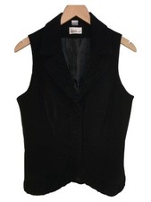 Jürgen Michaelsen Damen Anzugweste Gr. 36 Schwarz Elegant Business