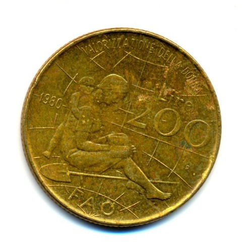 200 italienische lire 1980 - 200,