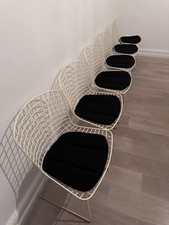 6x vintage EMU Wire Chair ital. Designer Stahl-Stühle 70er - Bertoia - TOP