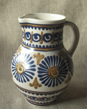 Pfauenauge Krug Keramik 0,75