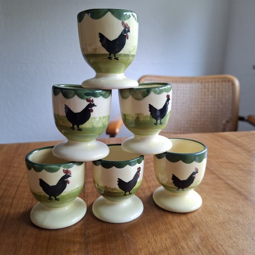 Hahn und henne 6er set - hahn,