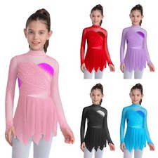 DE Mädchen Eiskunstlauf Kleid