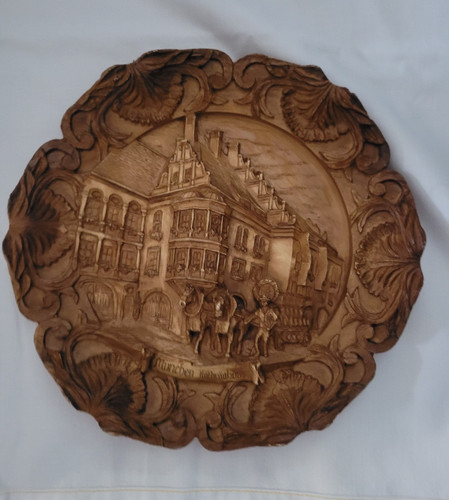 Runder holz sammelteller - runder, holz-sammelteller