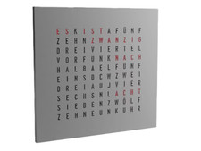 Exklusive Design-Wortuhr aus