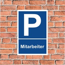 Parkplatz schild mitarbeiter - mitarbeiter,