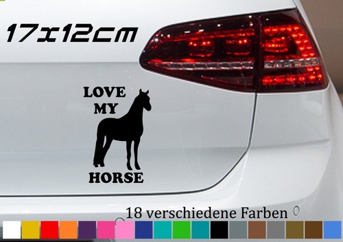 Pferde sticker aufkleber - aufkleber, love