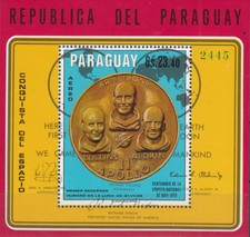 Paraguay Nr. Block 136** Armstrong, Collins, Aldrin