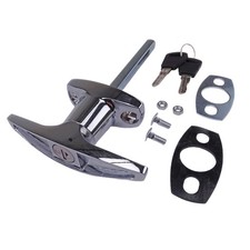 Schloss Außengriff T-Griff abschließbar Pferdeanhänger / Viehanhänger / Mar ...