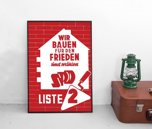Poster spd wir bauen - poster,