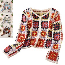 Damen Warm Strickcardigan Gestrickte Langarm-Outwear Pullover Strickjacke