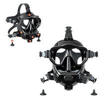 Silikon Vollgesichts-Tauchbrille Unterwasser-Atmung Schnorchel-Tauchausrüstung