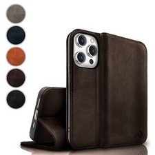 Leder Etui für iPhone 15 Pro