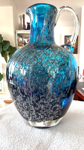 Große schwere glas vase - große,