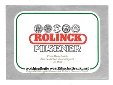 altes Bieretikett Brauerei