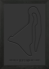 Magny Cours gerahmtes Wandbild