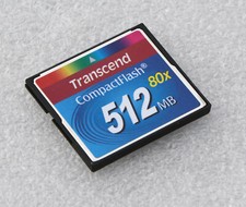 512MB TRANSCEND 80x CF-KARTE COMPACT CF-CARD  FLASH-CARD INDUSTRIAL GRADE #6