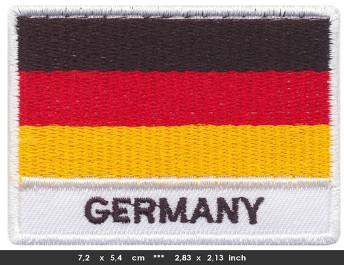 Deutschland flagge aufnäher - deutschland,