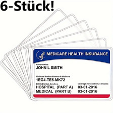 6 Ausweishüllen Kartenhüllen Kreditkarten Personalausweis Schutzhülle Ausweis