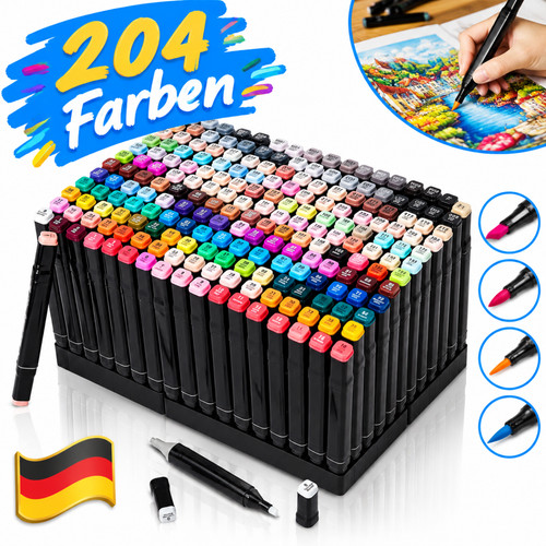 204 farben marker stifte - 204, set