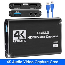 4K USB 3.0 auf HDMI Videoaufnahmekarte 1080P 60FPS HD Videorecorder Grabber NEU