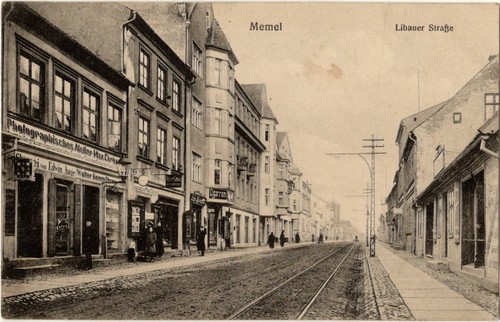 Memel libauer straße belebt - memel,