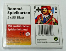 2x55 Blatt Romme Spielkarten