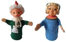 70er Jahre Handpuppe DDR Sandmännchen  + STEIFF Prinzessin