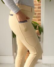 Beige Reitleggings/Reithose für Erwachsene mit Handytasche
