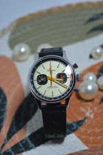 Sugess Chronograph, 40 mm, Handaufzug, Saphierglas
