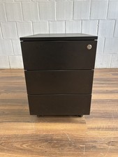 Inwerk kleiner Rollcontainer schwarz 60cm tief abschließbar