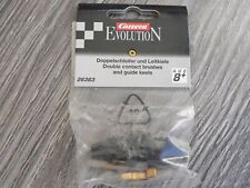 Carrera Evolution 8 Doppelschleifer Schleifer bürsten + 2 Leitkiele 26363  NEU