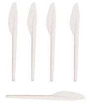 300 Plastik Messer Einweggeschirr Kunststoff  weiß Party Einwegbesteck Besteck