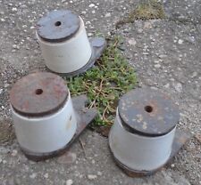 3 alte Isolatore Porzellan