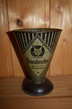 Alter Blechmessbecher Luchs,50er Jahre,Krämerladen,Tante Emma,Original,Retro