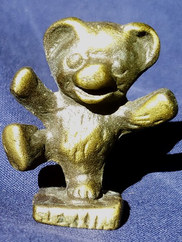 Messing figur bär - messing, massiv
