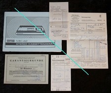 BRG MK - 42 Stereo Kassettengerät ,DDR ,alte Unterlagen