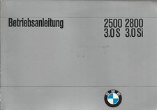 BMW E3 2500 2800 3.0S 3.0Si Bedienungsanleitung 1973 Bedienungsanleitung  BA 