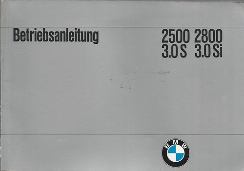 Bmw 2500 2800 3 0si - bmw,