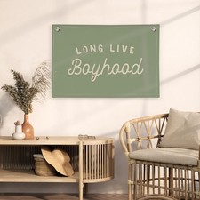 Wanddekoration mit Banner