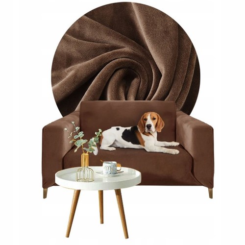 Brauner velours sitzer - brauner,